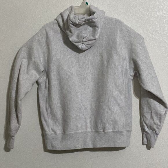 CHAMPION Light Gray Reverse Weave Super Thick Hoodie Size M - Picture 5 of 5